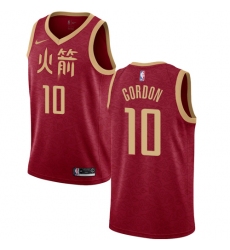 Men's Nike Houston Rockets #10 Eric Gordon Swingman Red NBA Jersey - 2018 19 City Edition