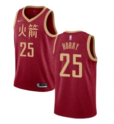 Youth Nike Houston Rockets #25 Robert Horry Swingman Red NBA Jersey - 2018 19 City Edition