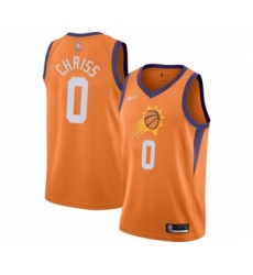 Men's Phoenix Suns #0 Marquese Chriss Authentic Orange Finished Basketball Jersey - Statement Edition