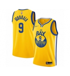 Youth Golden State Warriors #9 Andre Iguodala Swingman Gold Finished Basketball Jersey - Statement Edition