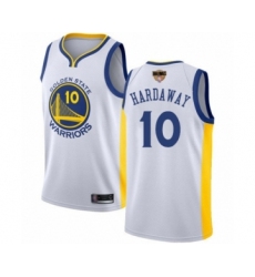 Women's Golden State Warriors #10 Tim Hardaway Swingman White 2019 Basketball Finals Bound Basketball Jersey - Association Edition