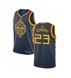 Youth Golden State Warriors #23 Mitch Richmond Swingman Navy Blue Basketball 2019 Basketball Finals Bound Jersey - City Edition