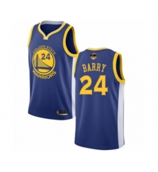 Men's Golden State Warriors #24 Rick Barry Swingman Royal Blue 2019 Basketball Finals Bound Basketball Jersey - Icon Edition