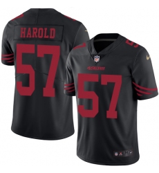 Youth Nike San Francisco 49ers #57 Eli Harold Limited Black Rush Vapor Untouchable NFL Jersey