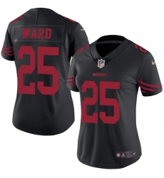 Women's Nike San Francisco 49ers #25 Jimmie Ward Limited Black Rush Vapor Untouchable NFL Jersey