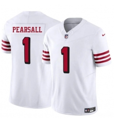 Men's San Francisco 49ers #1 Ricky Pearsall New White 2025 F.U.S.E. Vapor Untouchable Limited Football Stitched Jersey