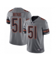 Youth Chicago Bears #51 Dick Butkus Limited Silver Inverted Legend Football Jersey