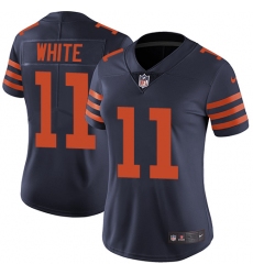 Women's Nike Chicago Bears #11 Kevin White Navy Blue Alternate Vapor Untouchable Limited Player NFL Jersey