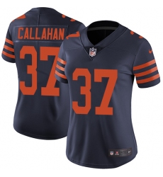 Women's Nike Chicago Bears #37 Bryce Callahan Navy Blue Alternate Vapor Untouchable Limited Player NFL Jersey
