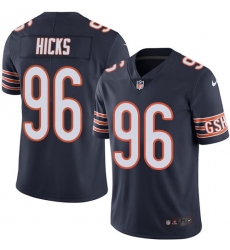 Youth Nike Chicago Bears #96 Akiem Hicks Navy Blue Team Color Vapor Untouchable Limited Player NFL Jersey