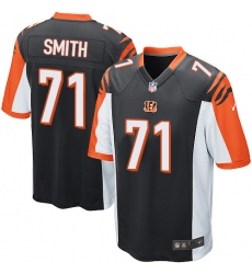 Men's Nike Cincinnati Bengals #71 Andre Smith Game Black Team Color NFL Jersey