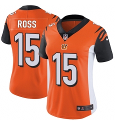 Women's Nike Cincinnati Bengals #15 John Ross Vapor Untouchable Limited Orange Alternate NFL Jersey