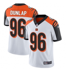 Men's Nike Cincinnati Bengals #96 Carlos Dunlap Vapor Untouchable Limited White NFL Jersey