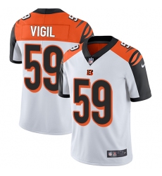 Youth Nike Cincinnati Bengals #59 Nick Vigil Vapor Untouchable Limited White NFL Jersey