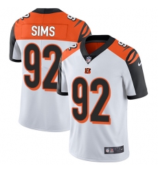 Men's Nike Cincinnati Bengals #92 Pat Sims Vapor Untouchable Limited White NFL Jersey