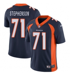 Youth Nike Denver Broncos #71 Donald Stephenson Navy Blue Alternate Vapor Untouchable Limited Player NFL Jersey