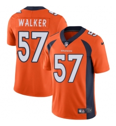 Men's Nike Denver Broncos #57 Demarcus Walker Orange Team Color Vapor Untouchable Limited Player NFL Jersey