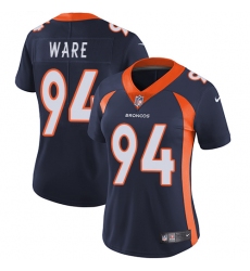 Women's Nike Denver Broncos #94 DeMarcus Ware Navy Blue Alternate Vapor Untouchable Limited Player NFL Jersey