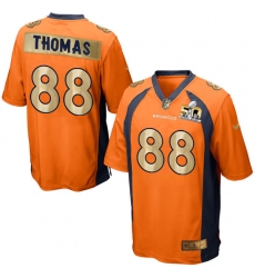 Men's Nike Denver Broncos #88 Demaryius Thomas Game Orange Super Bowl 50 Collection NFL Jersey