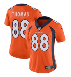 Women's Nike Denver Broncos #88 Demaryius Thomas Orange Team Color Vapor Untouchable Limited Player NFL Jersey