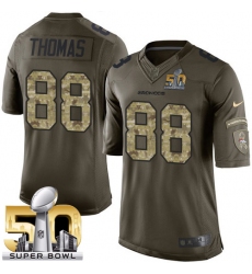 Youth Nike Denver Broncos #88 Demaryius Thomas Limited Green Salute to Service Super Bowl 50 Bound NFL Jersey