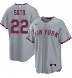 Men's New York Mets #22 Juan Soto Gray 2025 Limited Stitched Baseball Jersey