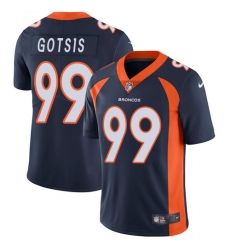 Men's Nike Denver Broncos #99 Adam Gotsis Navy Blue Alternate Vapor Untouchable Limited Player NFL Jersey