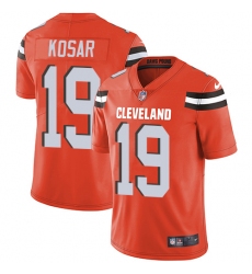 Men's Nike Cleveland Browns #19 Bernie Kosar Orange Alternate Vapor Untouchable Limited Player NFL Jersey