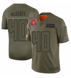 Men's Tampa Bay Buccaneers #40 Mike Alstott Limited Camo 2019 Salute to Service Football Jersey