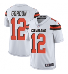 Youth Nike Cleveland Browns #12 Josh Gordon White Vapor Untouchable Limited Player NFL Jersey