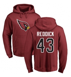 NFL Nike Arizona Cardinals #43 Haason Reddick Maroon Name & Number Logo Pullover Hoodie