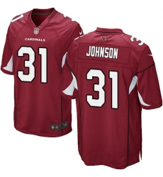 Men's Nike Arizona Cardinals #31 David Johnson Game Red Team Color NFL Jersey