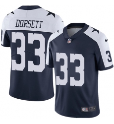 Men's Nike Dallas Cowboys #33 Tony Dorsett Navy Blue Throwback Alternate Vapor Untouchable Limited Player NFL Jersey