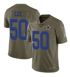 Youth Nike Dallas Cowboys #50 Sean Lee Limited Olive 2017 Salute to Service NFL Jersey