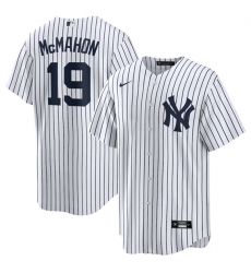 Men's New York Yankees #19 Ryan McMahon White 2025 Cool Base Stitched Baseball Jersey