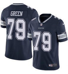 Youth Nike Dallas Cowboys #79 Chaz Green Navy Blue Team Color Vapor Untouchable Limited Player NFL Jersey