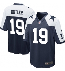 Men's Nike Dallas Cowboys #19 Brice Butler Game Navy Blue Throwback Alternate NFL Jersey