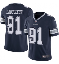 Men's Nike Dallas Cowboys #91 L. P. Ladouceur Navy Blue Team Color Vapor Untouchable Limited Player NFL Jersey