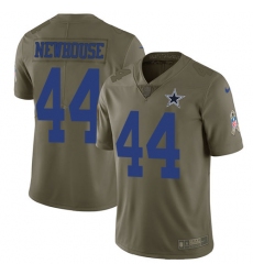 Men's Nike Dallas Cowboys #44 Robert Newhouse Limited Olive 2017 Salute to Service NFL Jersey