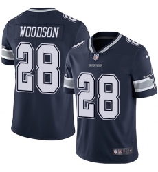 Youth Nike Dallas Cowboys #28 Darren Woodson Navy Blue Team Color Vapor Untouchable Limited Player NFL Jersey