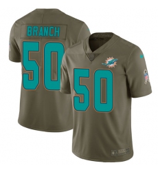 Youth Nike Miami Dolphins #50 Andre Branch Limited Olive 2017 Salute to Service NFL Jersey