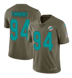 Men's Nike Miami Dolphins #94 Lawrence Timmons Limited Olive 2017 Salute to Service NFL Jersey