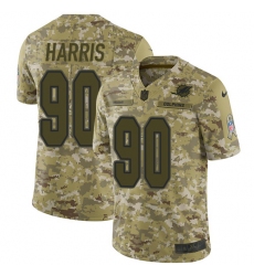 Youth Nike Miami Dolphins #90 Charles Harris Limited Camo 2018 Salute to Service NFL Jersey