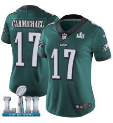 Women's Nike Philadelphia Eagles #17 Harold Carmichael Midnight Green Team Color Vapor Untouchable Limited Player Super Bowl LII NFL Jersey