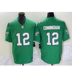 Men's Nike Philadelphia Eagles #12 Randall Cunningham Green 2023 F.U.S.E. Vapor Limited Throwback Stitched Football Jersey