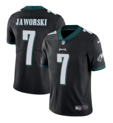 Men's Nike Philadelphia Eagles #7 Ron Jaworski Black Alternate Vapor Untouchable Limited Player NFL Jersey