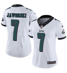 Women's Nike Philadelphia Eagles #7 Ron Jaworski White Vapor Untouchable Limited Player NFL Jersey