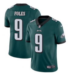 Men's Nike Philadelphia Eagles #9 Nick Foles Midnight Green Team Color Vapor Untouchable Limited Player NFL Jersey