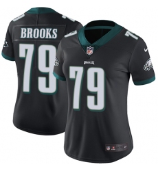 Women's Nike Philadelphia Eagles #79 Brandon Brooks Black Alternate Vapor Untouchable Limited Player NFL Jersey