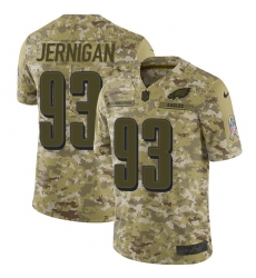 Youth Nike Philadelphia Eagles #93 Timmy Jernigan Limited Camo 2018 Salute to Service NFL Jersey